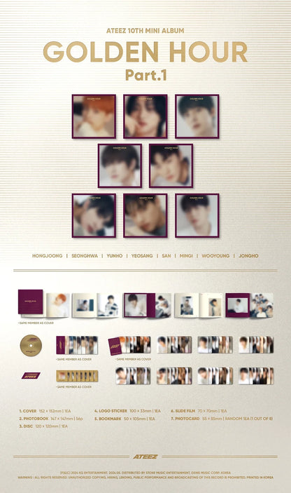 ATEEZ Golden Hour: Pt 1 Digipack Member Version