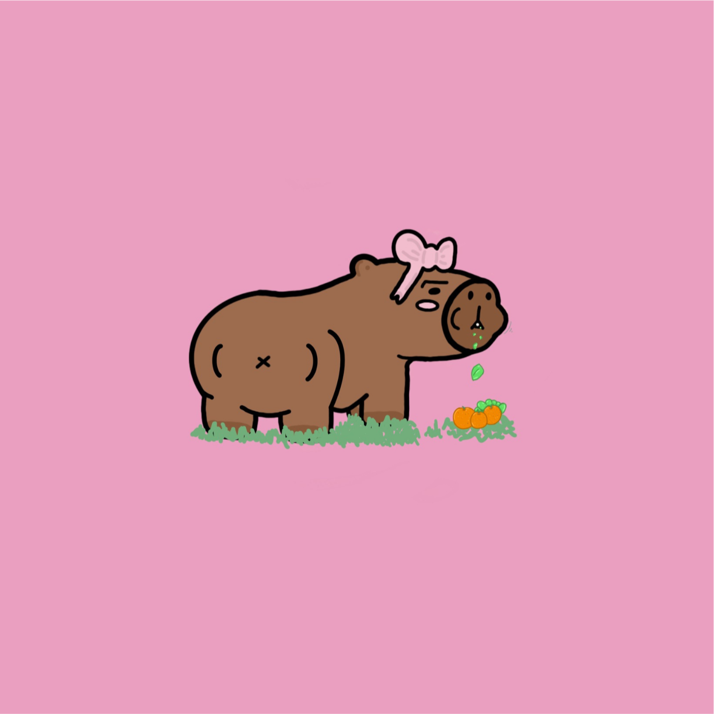 Butt Barry (The Capybara) Sticker Kpop Kardz