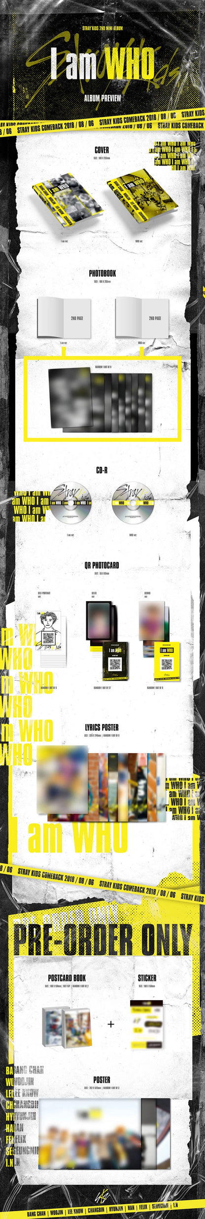 Straykids- I Am WHO [2nd Mini Album] Kpop Kardz