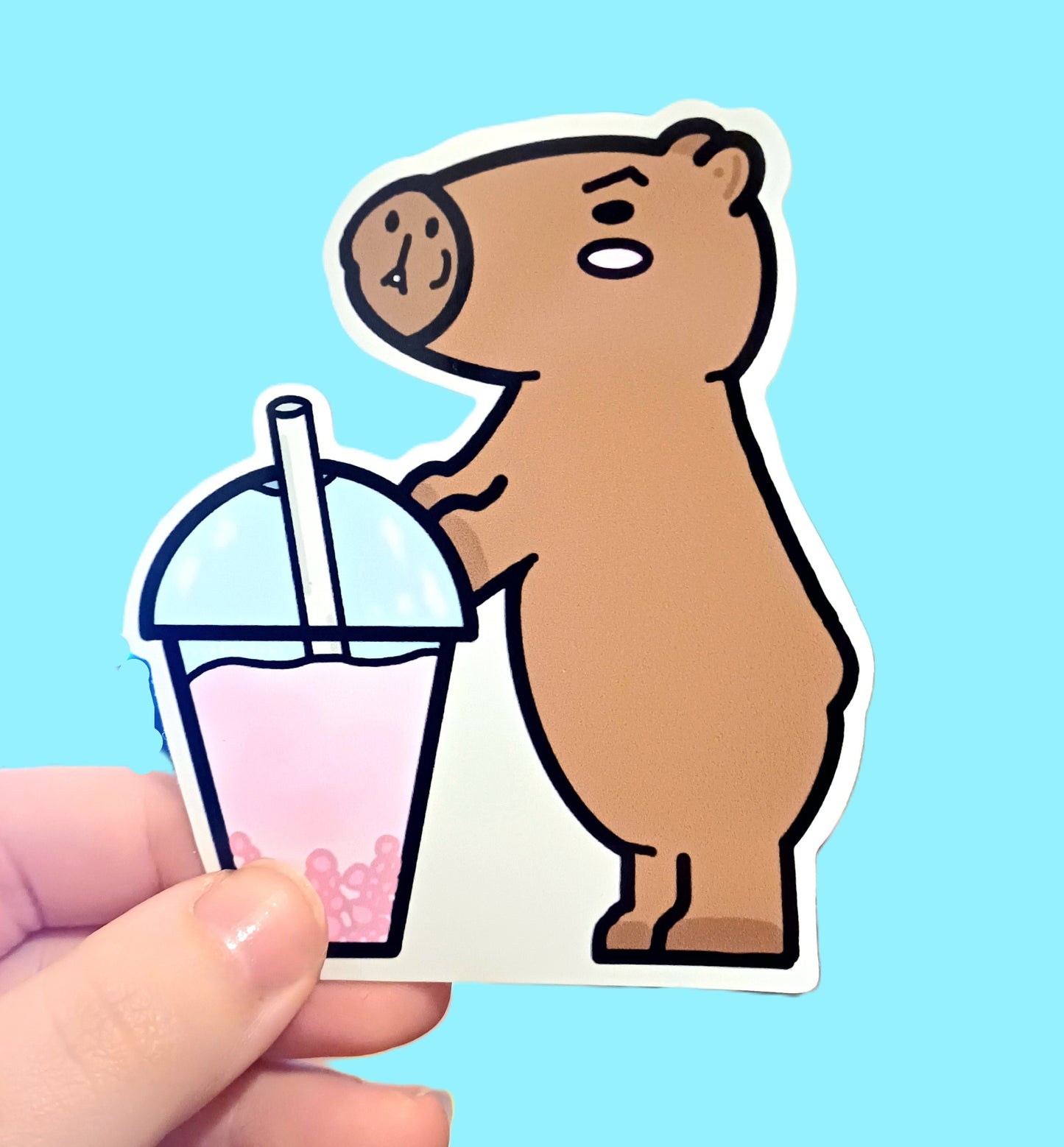 Boba Barry (The Capybara) Sticker