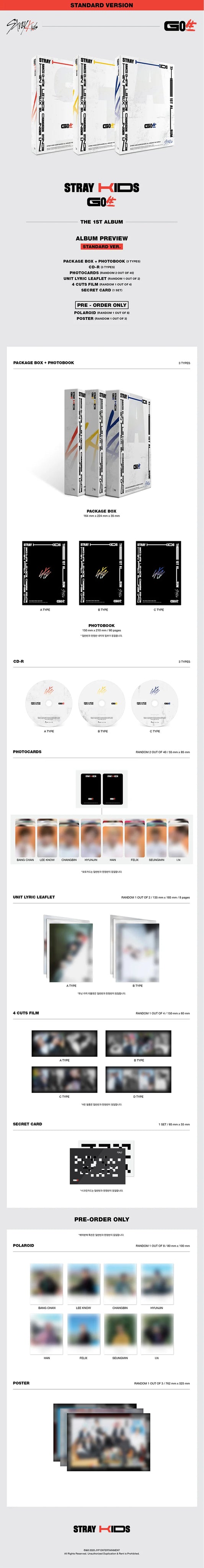 Stray Kids - GO生 [1ST ALBUM] STANDARD Ver (VERSION CHOICE) Kpop Kardz