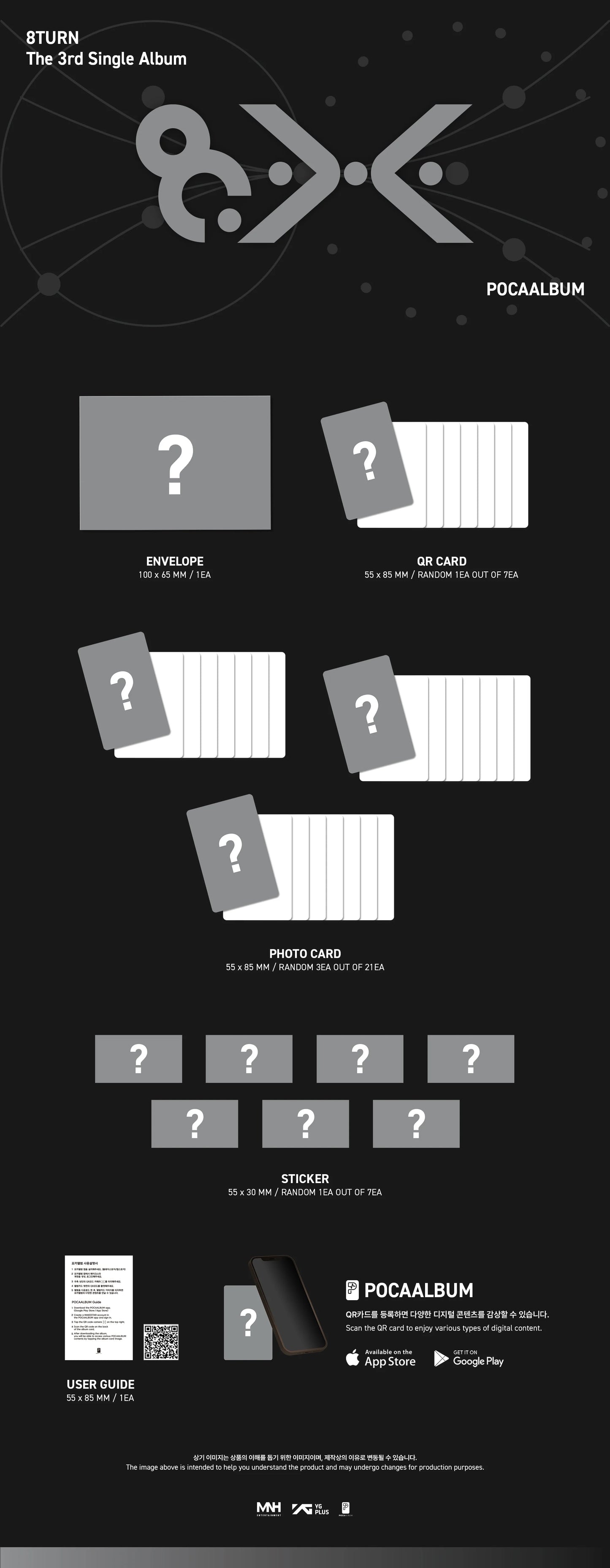 8TURN - 3rd Single Album [8.X] POCAALBUM Kpop Kardz