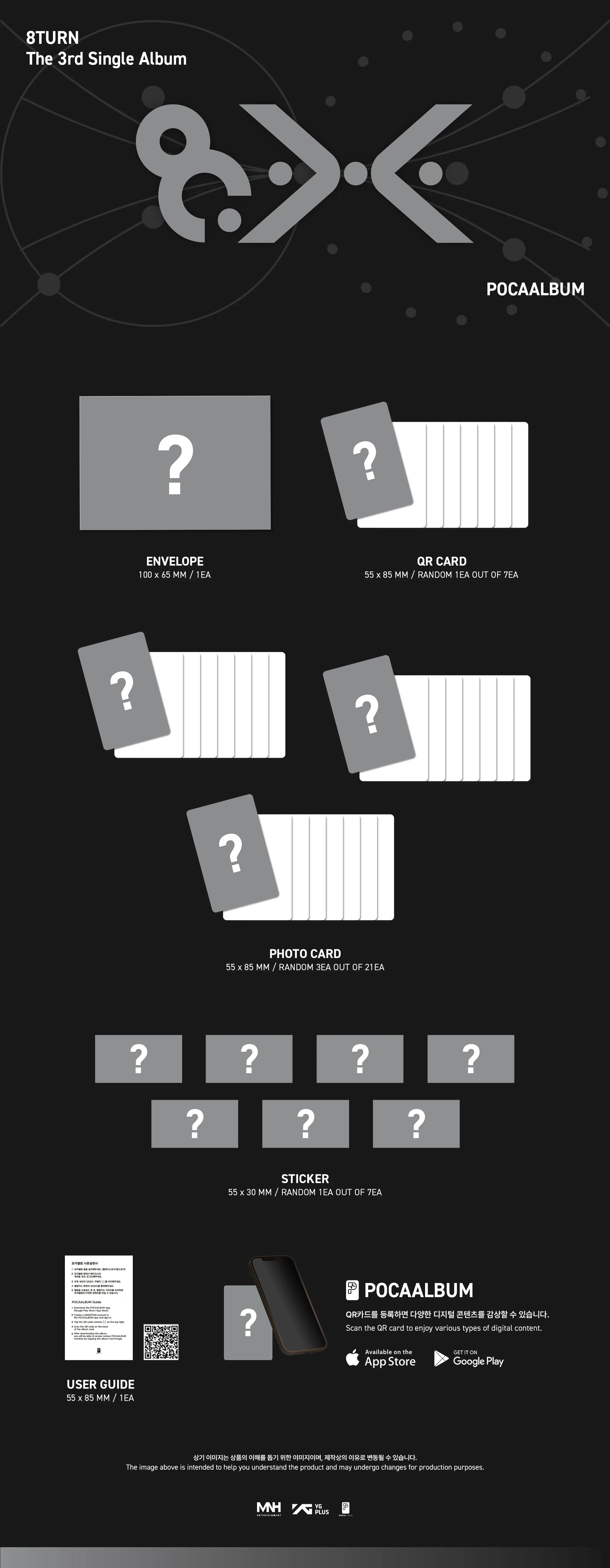 8TURN - 3rd Single Album [8.X] POCAALBUM Kpop Kardz