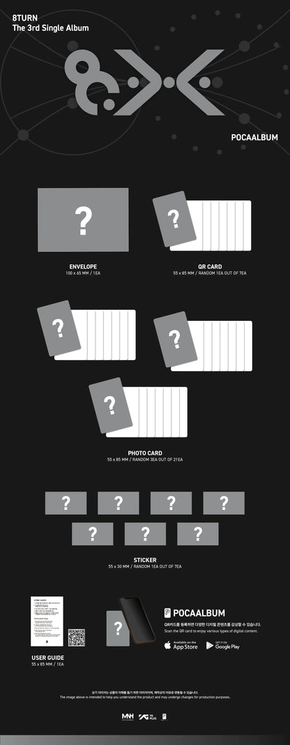 8TURN - 3rd Single Album [8.X] POCAALBUM Kpop Kardz