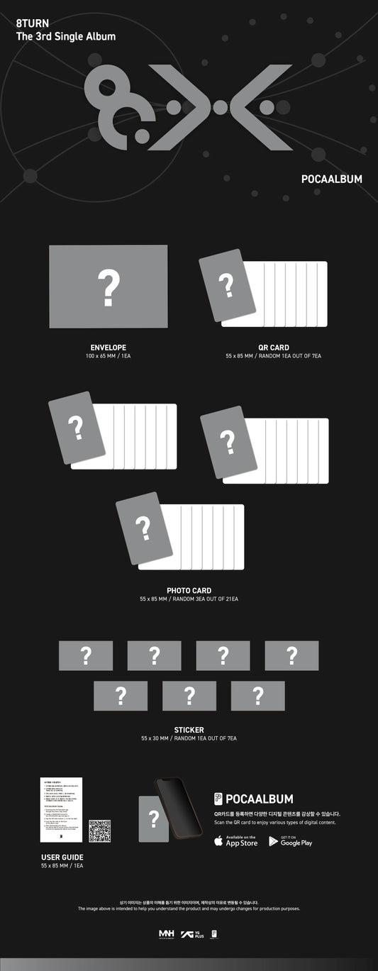 8TURN - 3rd Single Album [8.X] POCAALBUM Kpop Kardz