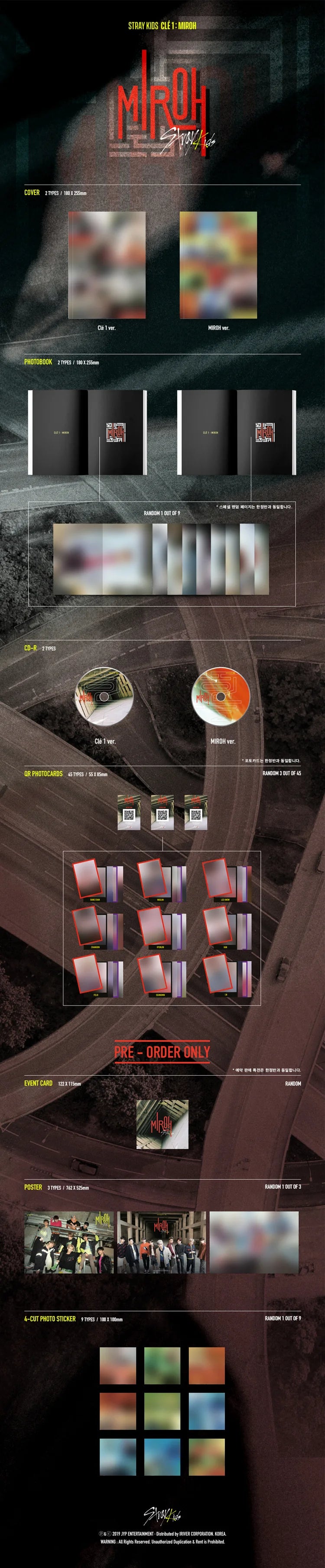 Straykids- Cle1: Miroh [4th Mini Album] (Version Choice) Kpop Kardz