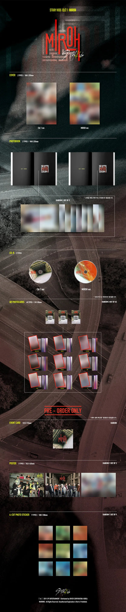 Straykids- Cle1: Miroh [4th Mini Album] (Version Choice) Kpop Kardz