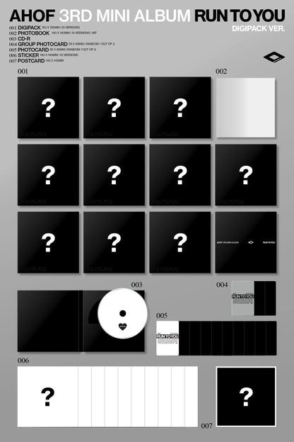 AHOF - 3rd Mini Album [RUN TO YOU] DIGIPACK Ver Kpop Kardz