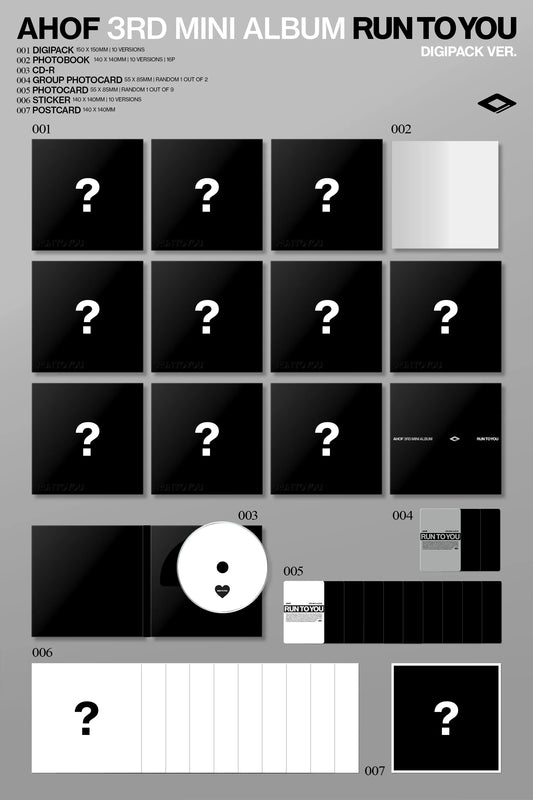 AHOF - 3rd Mini Album [RUN TO YOU] DIGIPACK Ver Kpop Kardz