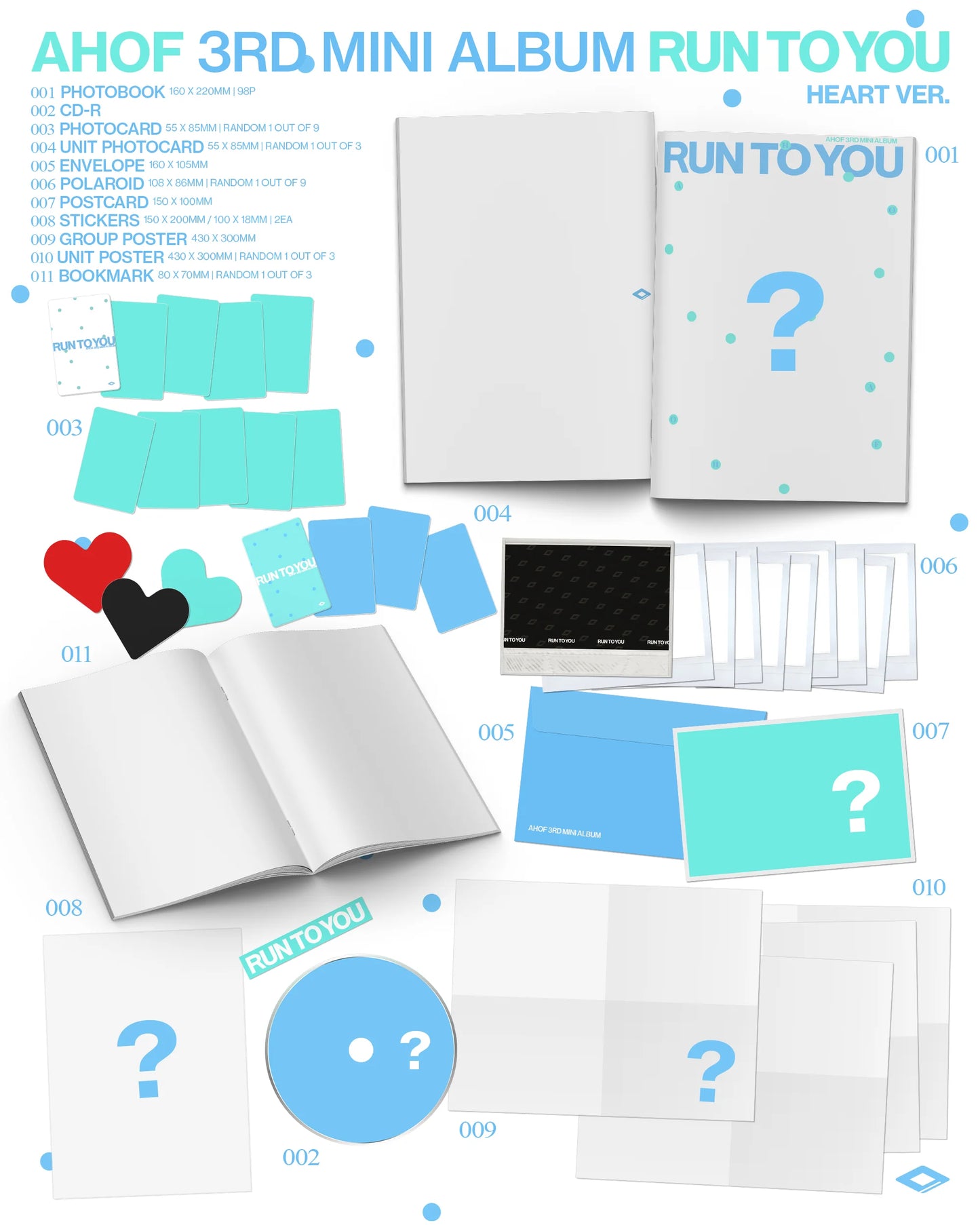 AHOF - 3rd Mini Album [RUN TO YOU] PHOTOBOOK Ver Kpop Kardz