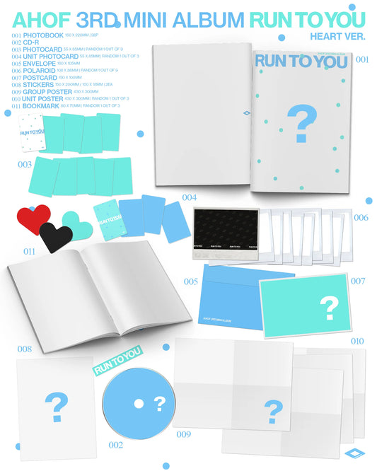 AHOF - 3rd Mini Album [RUN TO YOU] PHOTOBOOK Ver Kpop Kardz