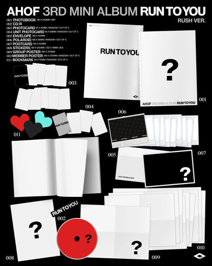 AHOF - 3rd Mini Album [RUN TO YOU] PHOTOBOOK Ver Kpop Kardz