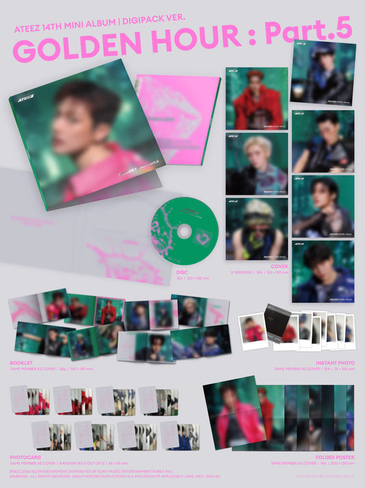 ATEEZ - [GOLDEN HOUR : Part.5] DIGIPACK Ver (RANDOM MEMBER)