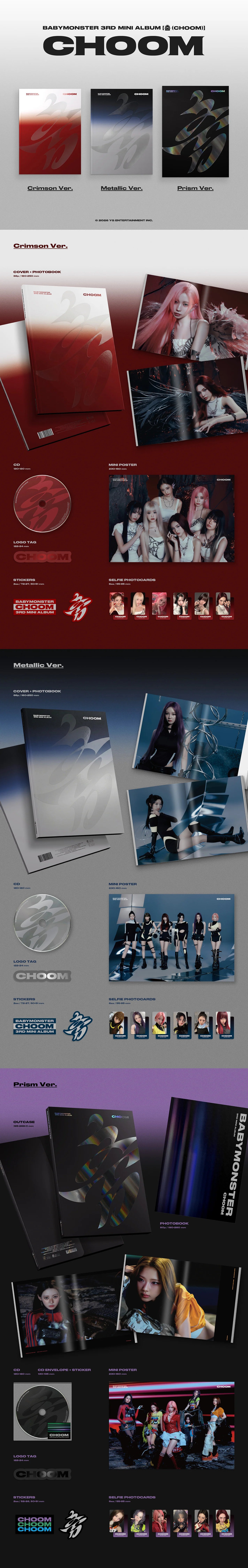 BABYMONSTER - 3rd Mini Album [CHOOM] (VERSION CHOICE) Kpop Kardz