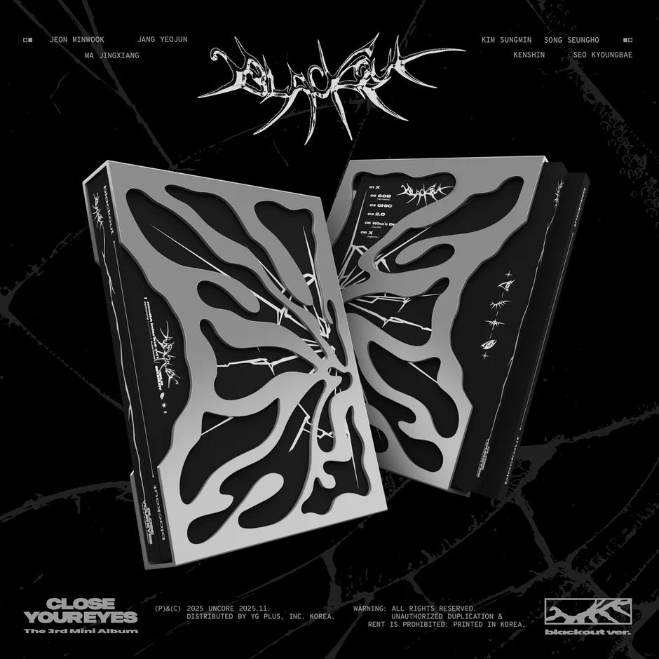 CLOSE YOUR EYES- 3rd Mini Album [Blackout] Blackout Ver Kpop Kardz