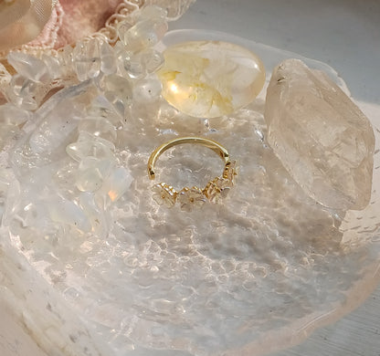 Flower Gold Ring