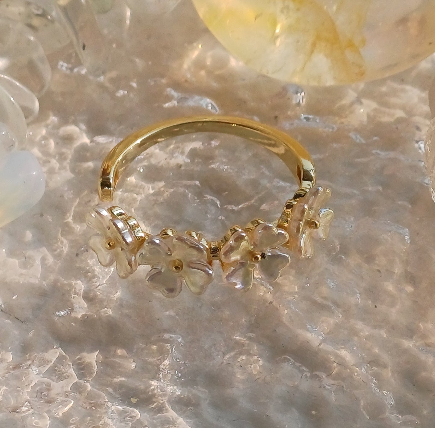 Flower Gold Ring