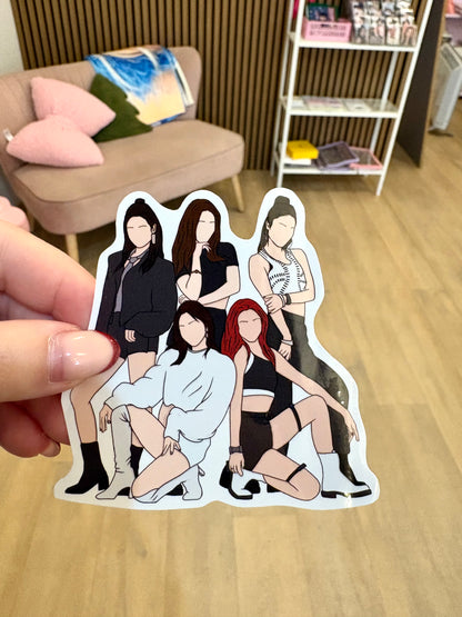 Kpop Fanart Individual Group Stickers Kpop Kardz