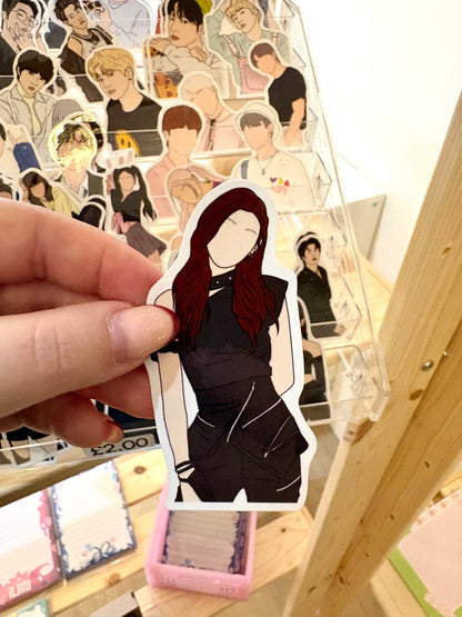 ITZY Fanart Individual Member Stickers Kpop Kardz