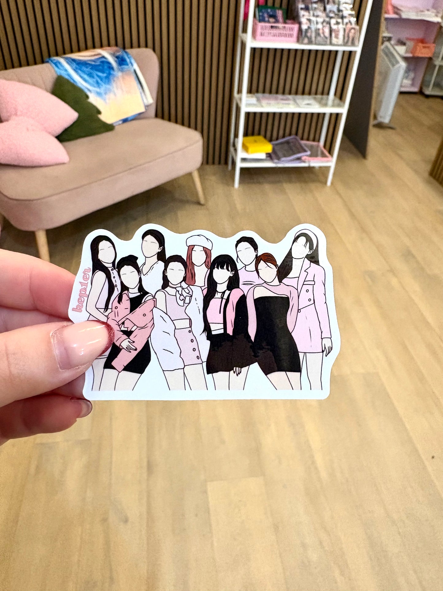 Kpop Fanart Individual Group Stickers Kpop Kardz