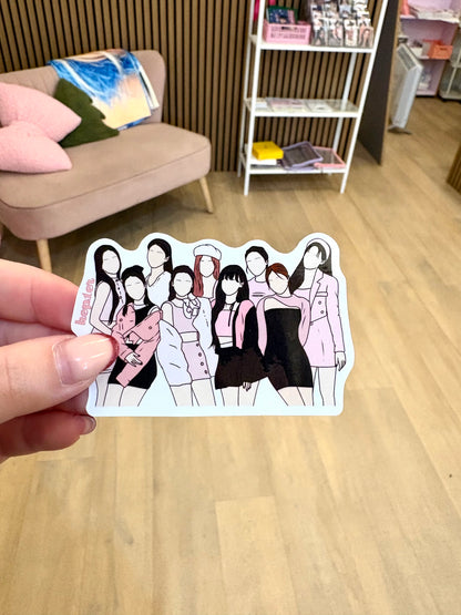 Kpop Fanart Individual Group Stickers Kpop Kardz