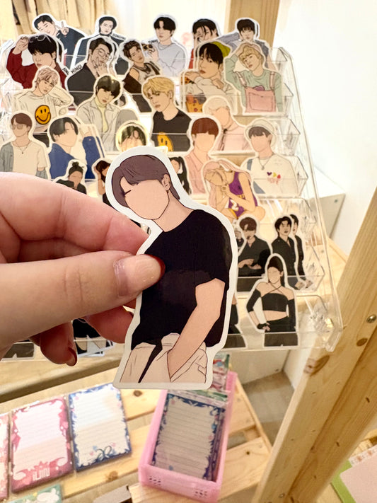 BTS Fanart Individual Member Stickers Kpop Kardz