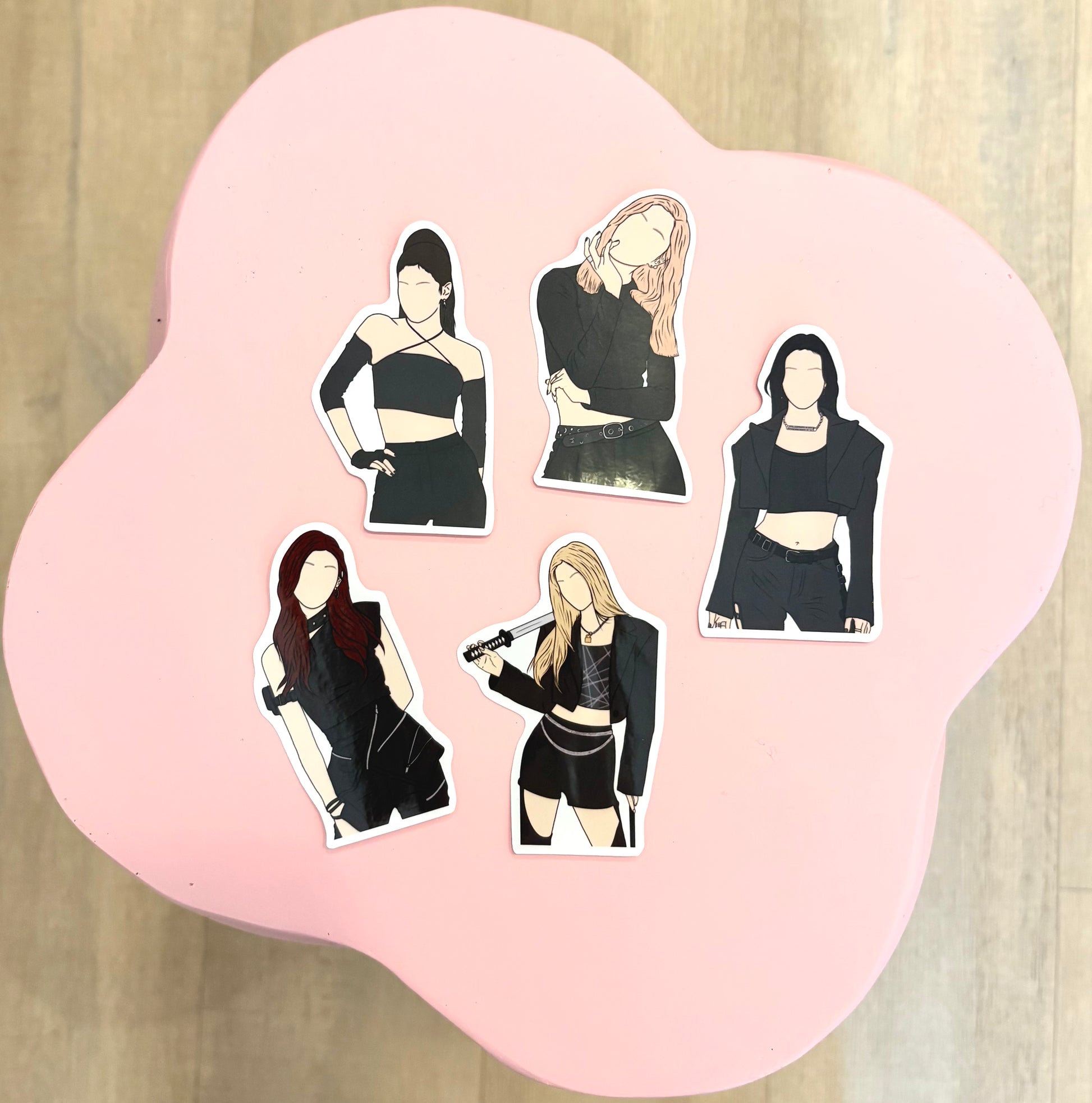 ITZY Fanart Individual Member Stickers Kpop Kardz
