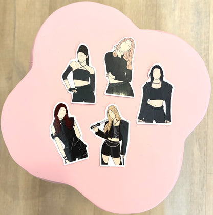ITZY Fanart Individual Member Stickers Kpop Kardz