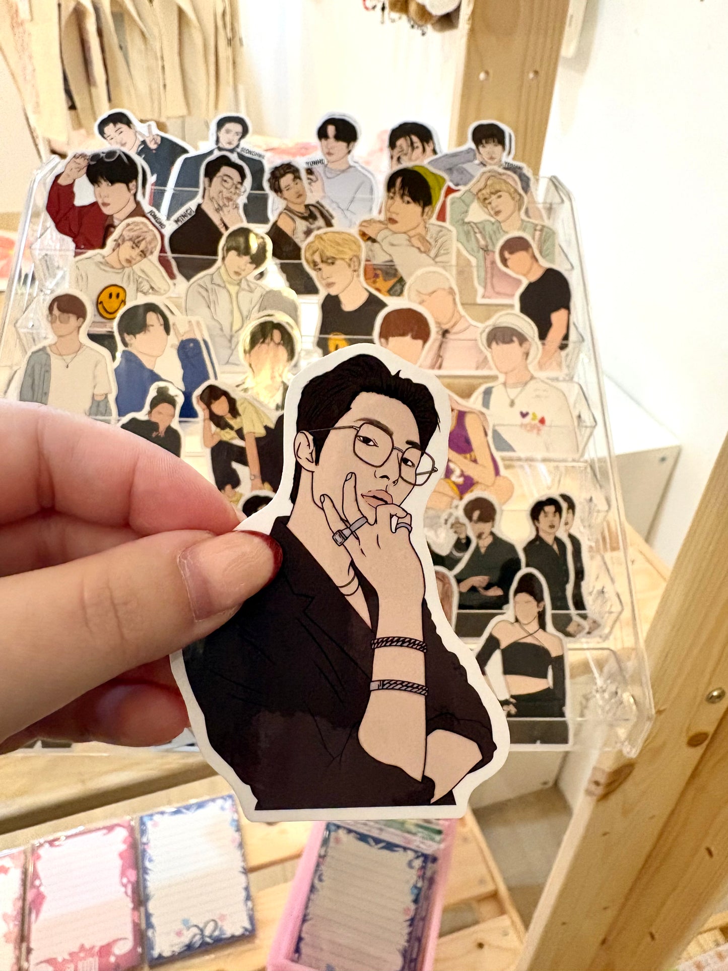 ATEEZ Fanart Individual Member Stickers Kpop Kardz