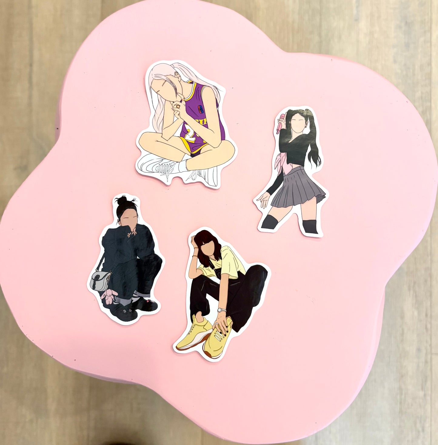 BLACKPINK Fanart Individual Member Stickers Kpop Kardz