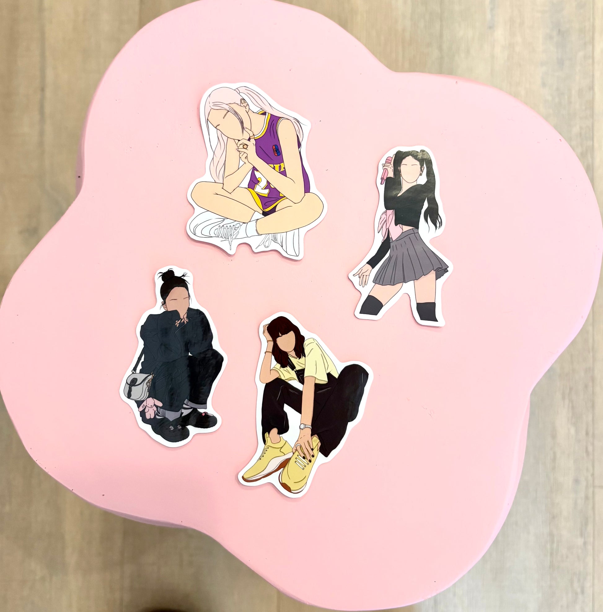 BLACKPINK Fanart Individual Member Stickers Kpop Kardz