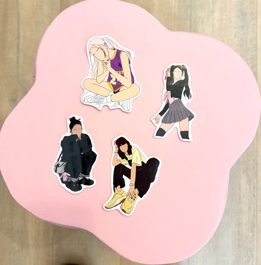 BLACKPINK Fanart Individual Member Stickers Kpop Kardz