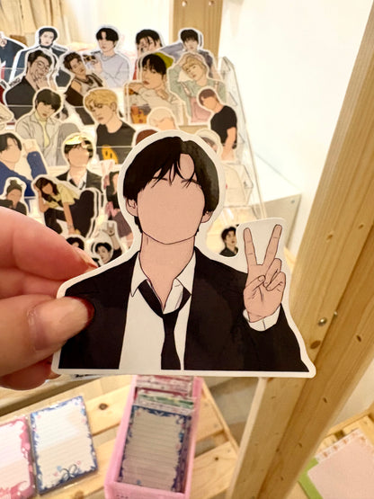 BTS Fanart Individual Member Stickers Kpop Kardz