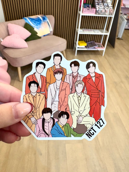 Kpop Fanart Individual Group Stickers Kpop Kardz