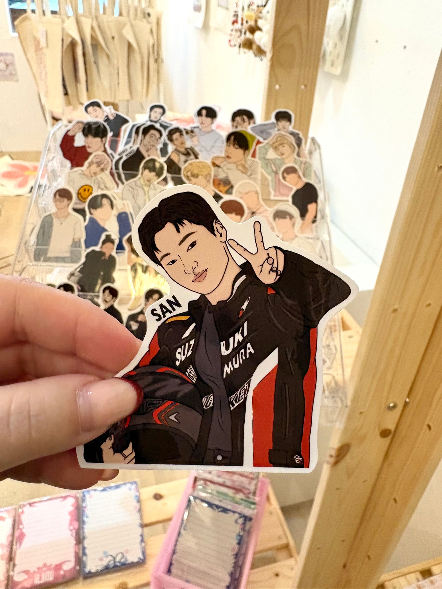 ATEEZ Fanart Individual Member Stickers Kpop Kardz