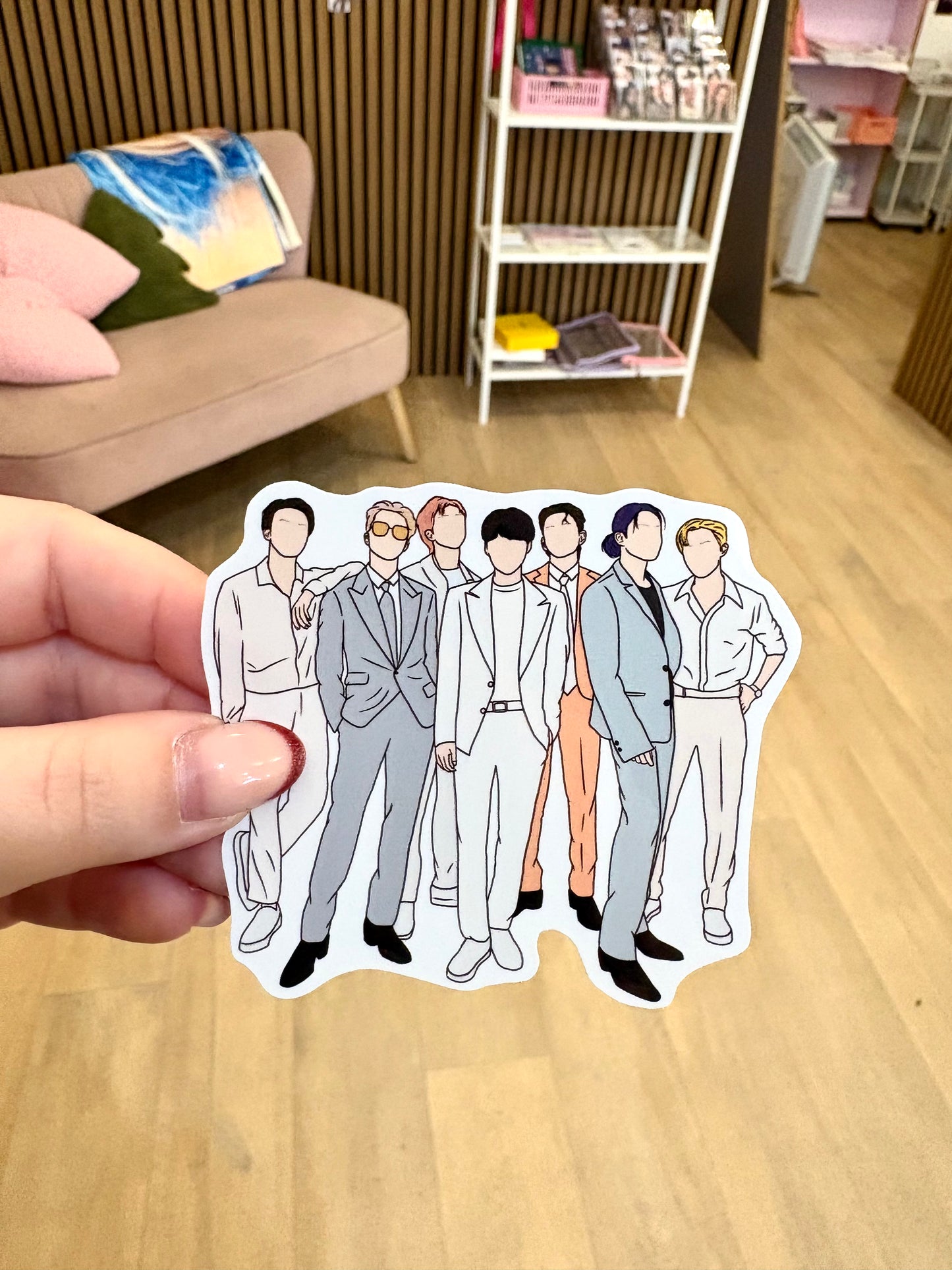 Kpop Fanart Individual Group Stickers Kpop Kardz