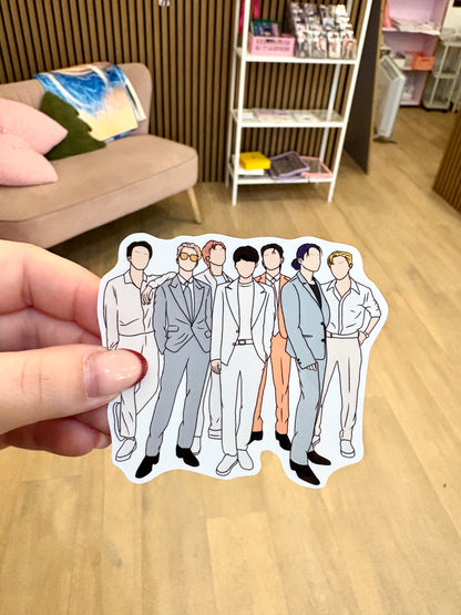 Kpop Fanart Individual Group Stickers Kpop Kardz