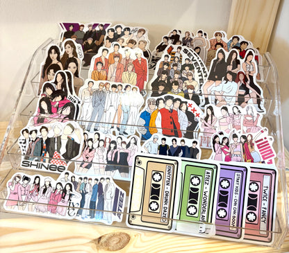 Kpop Fanart Individual Group Stickers Kpop Kardz