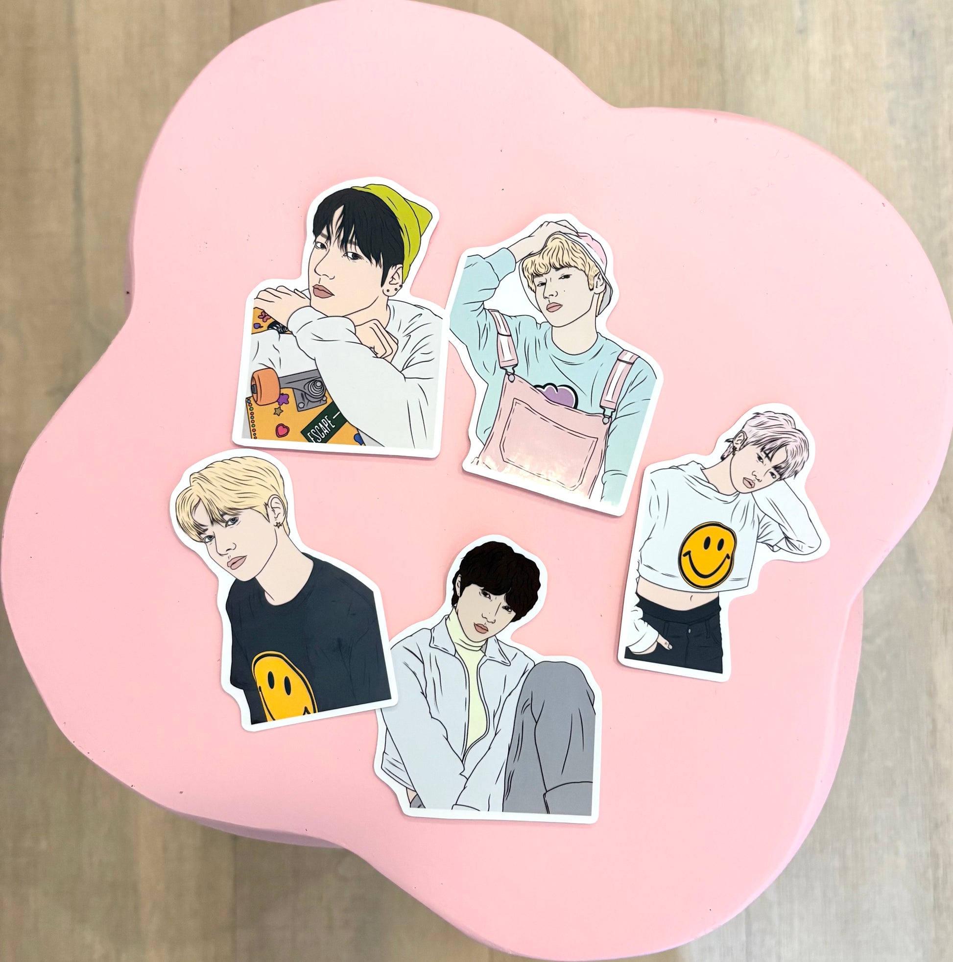 TXT Fanart Individual Member Stickers Kpop Kardz