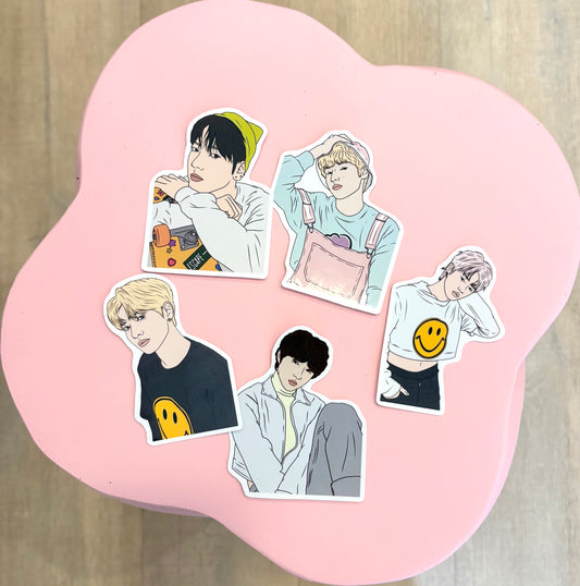 TXT Fanart Individual Member Stickers Kpop Kardz