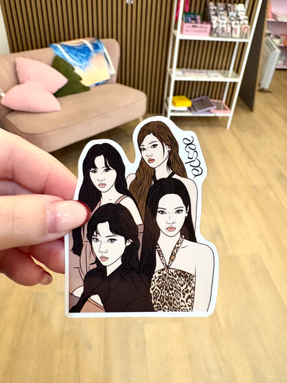 Kpop Fanart Individual Group Stickers Kpop Kardz