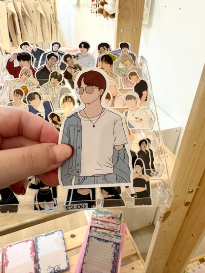 BTS Fanart Individual Member Stickers Kpop Kardz