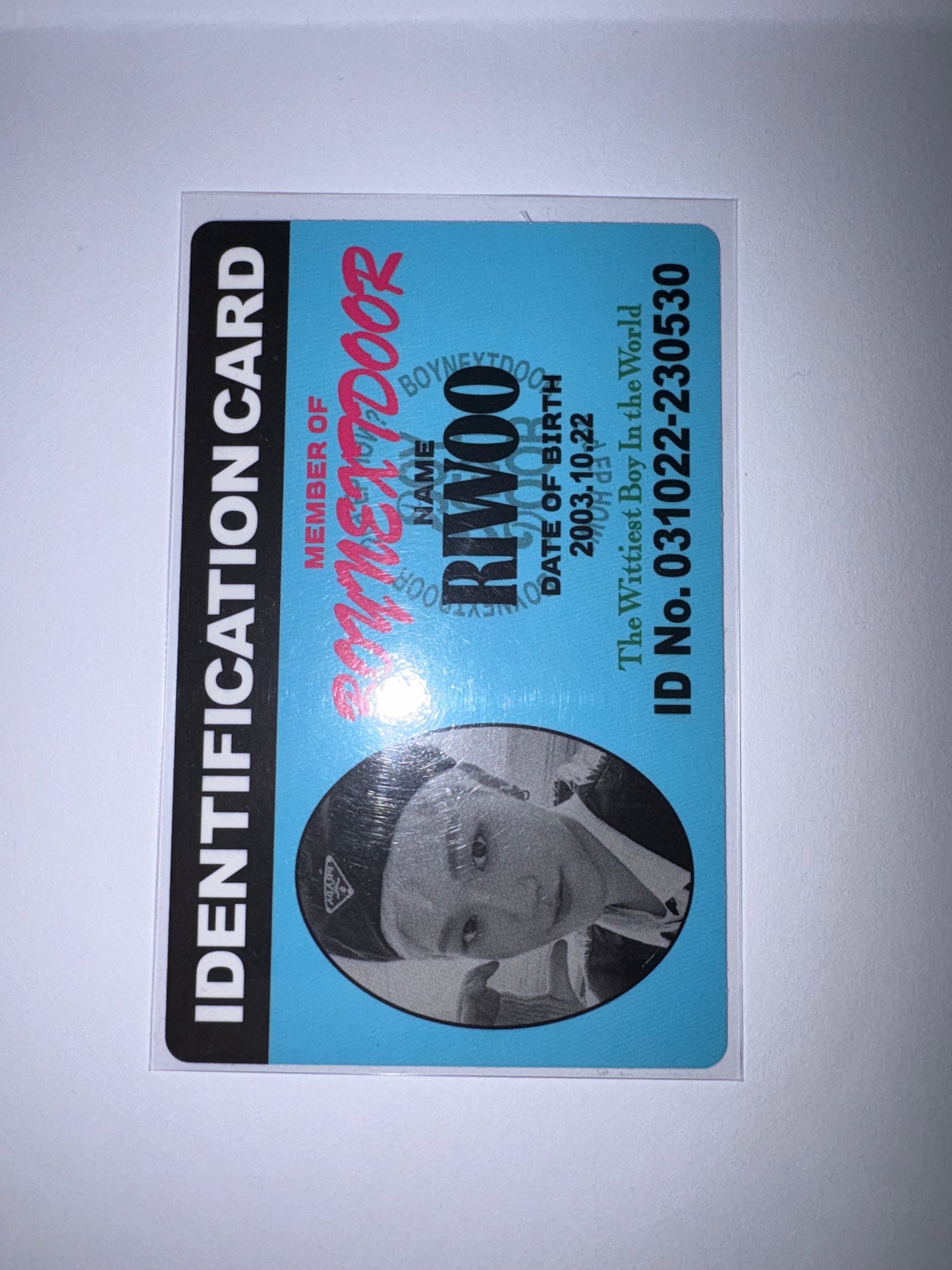 Riwoo How? Weverse Album ID Card Kpop Kardz