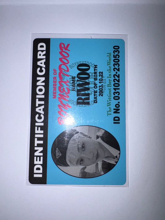 Riwoo How? Weverse Album ID Card Kpop Kardz