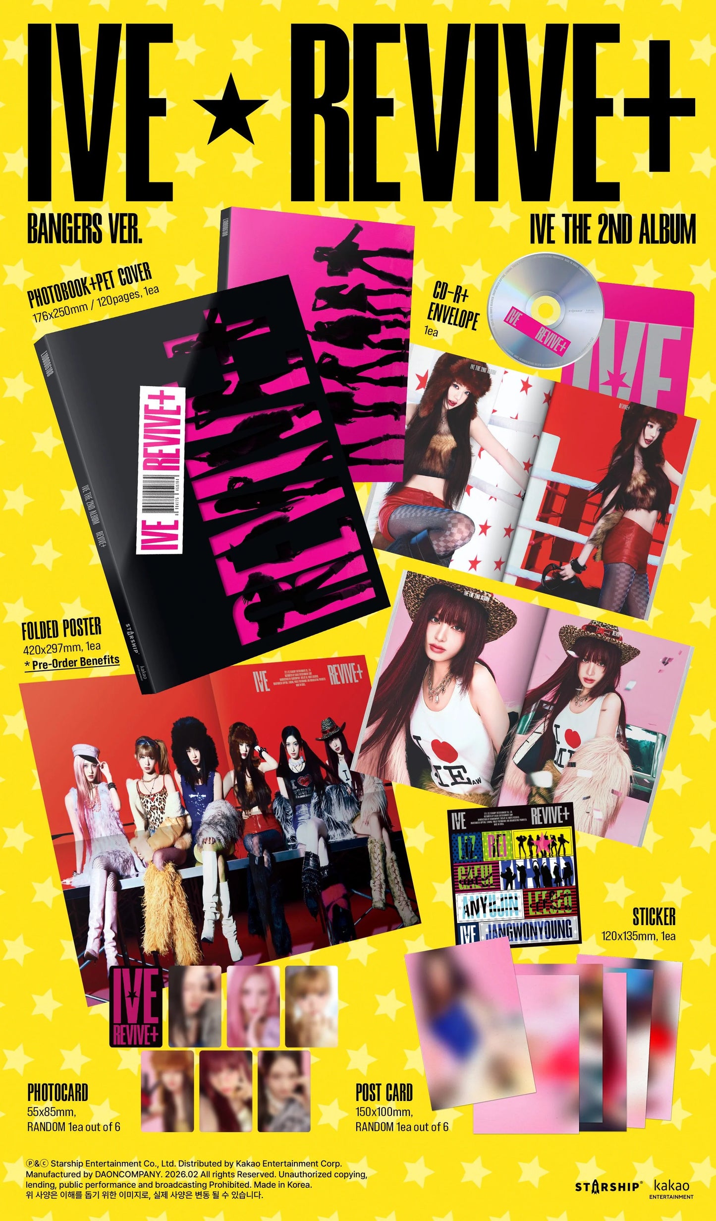 IVE - 2nd Album [REVIVE+] (VERSION CHOICE) Kpop Kardz