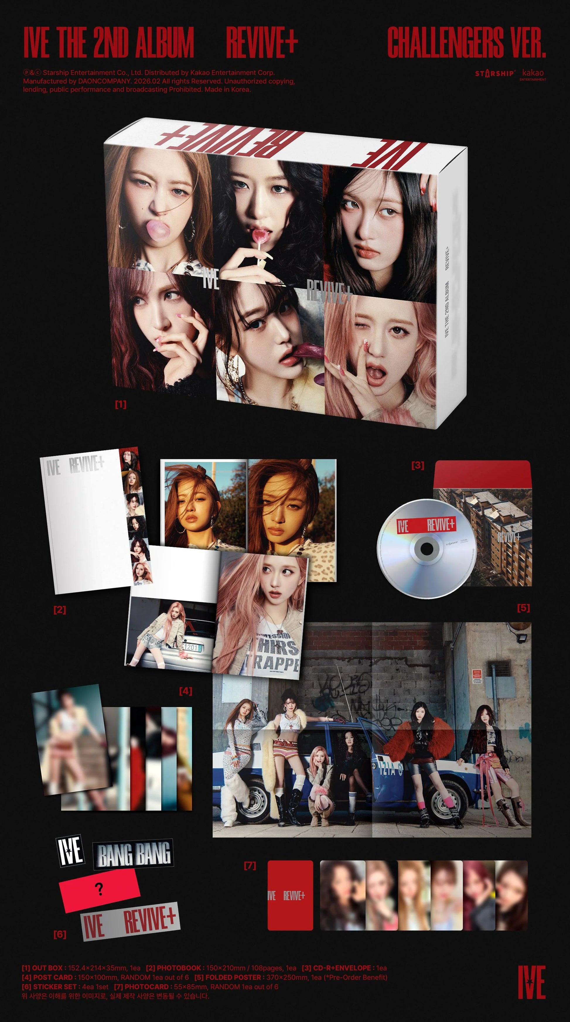 IVE - 2nd Album [REVIVE+] (VERSION CHOICE) Kpop Kardz