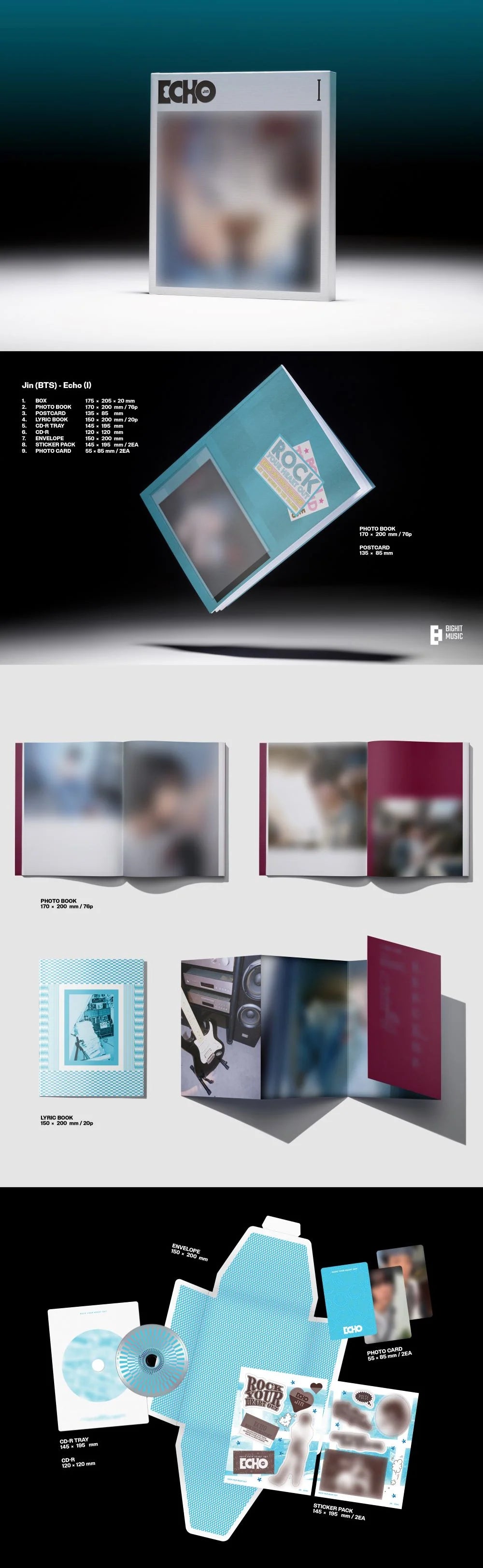 JIN - [Echo] Standard Ver. (VERSION CHOICE) Kpop Kardz