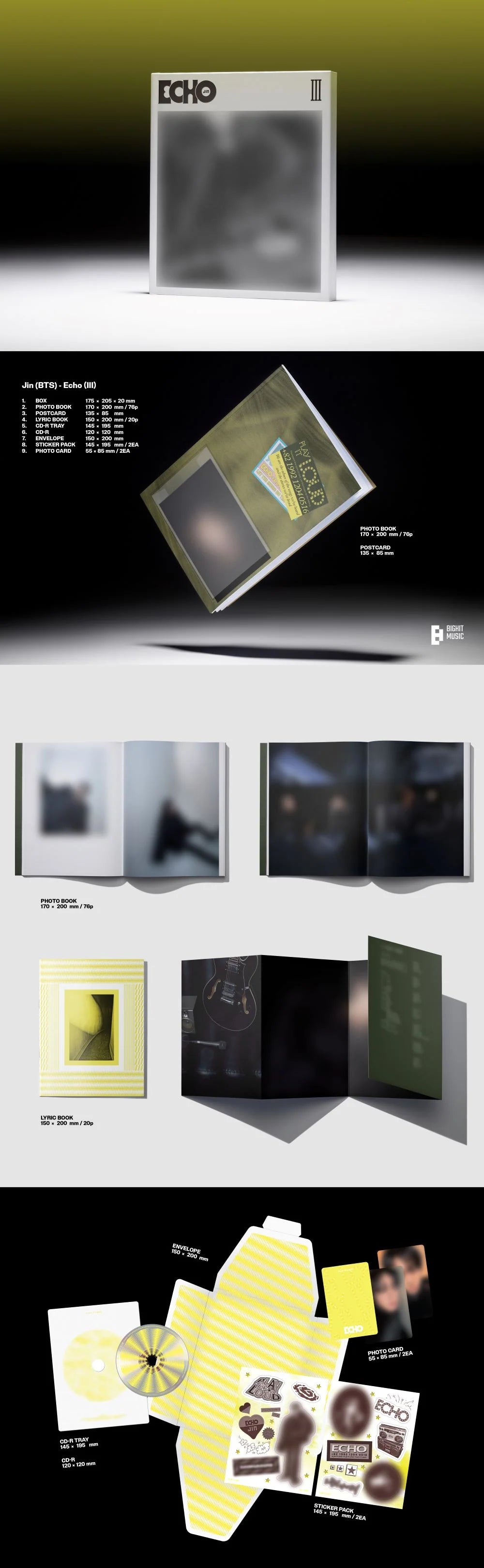 JIN - [Echo] Standard Ver. (VERSION CHOICE) Kpop Kardz