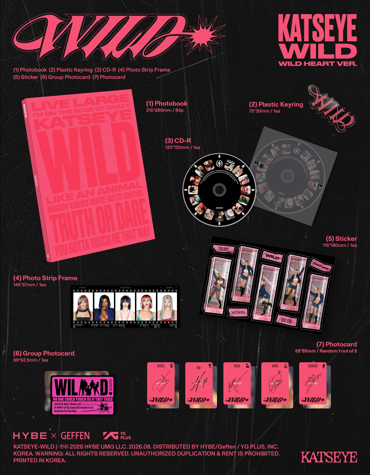 Katseye- [WILD] (VERSION CHOICE) Kpop Kardz