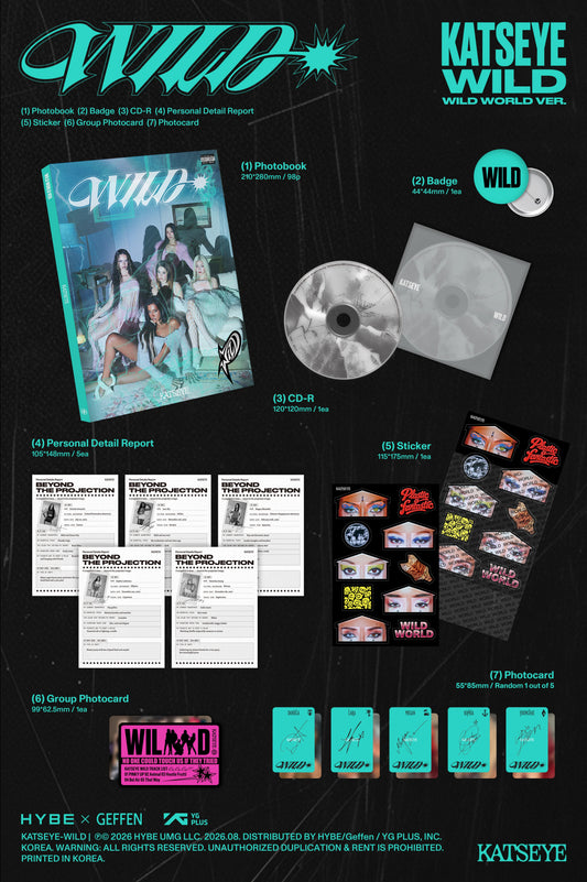 Katseye- [WILD] (VERSION CHOICE) Kpop Kardz